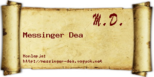 Messinger Dea névjegykártya